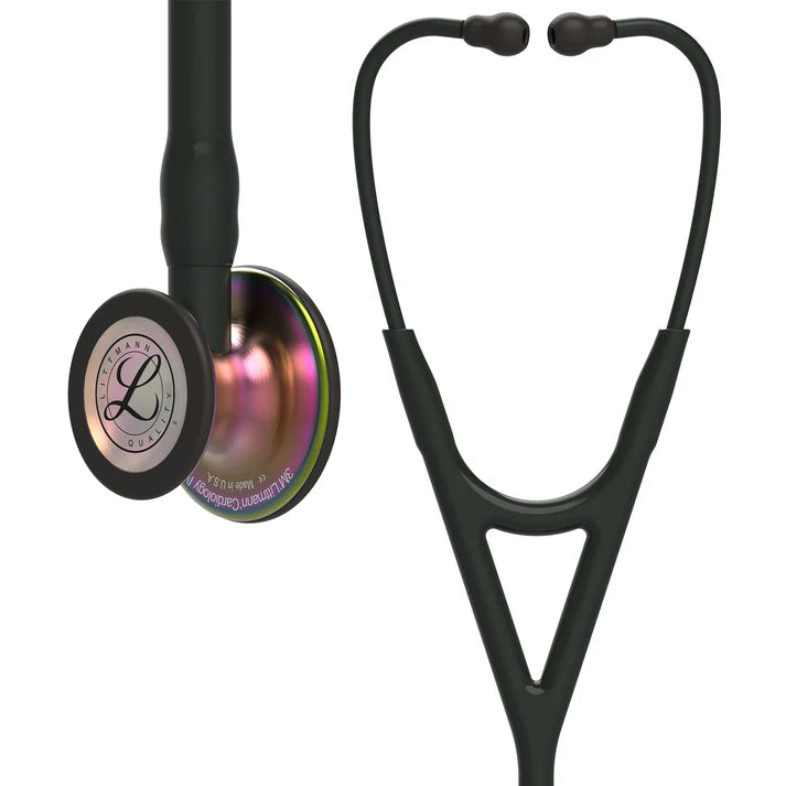 Littmann Cardiology IV Stethoscope: Black & Rainbow 6165