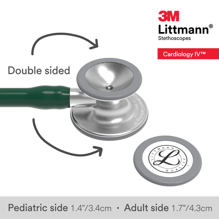 Littmann Cardiology IV Stethoscope: Hunter Green 6155